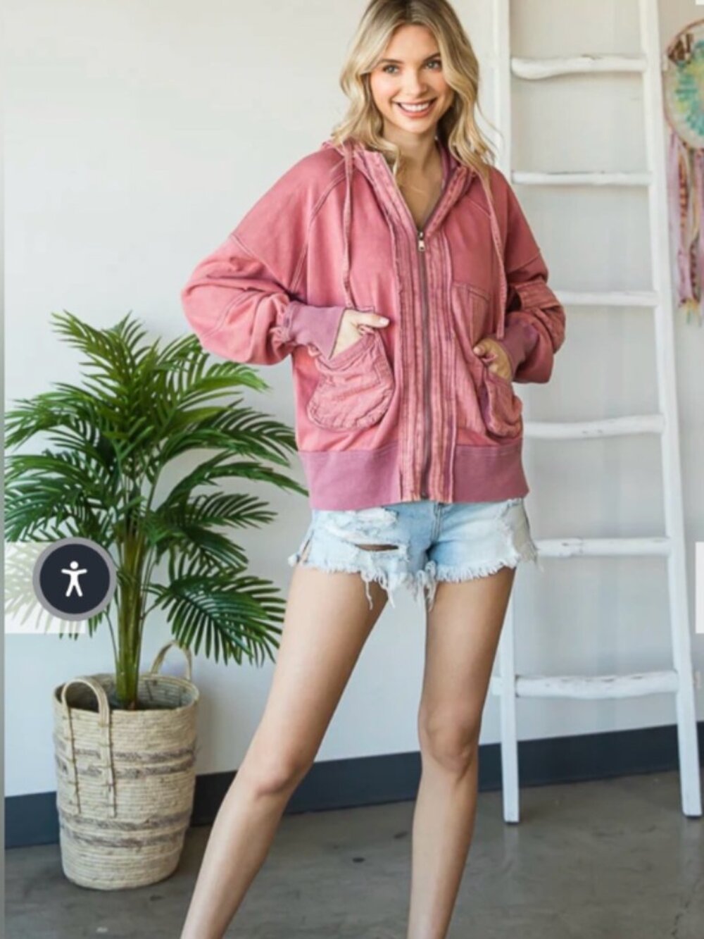 144 Oli & Hali PInk Jacket Size Large